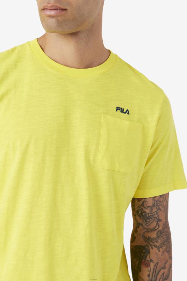 2HNL388 жълто/морско синьо FILA fila yellow/navy dilki crew
