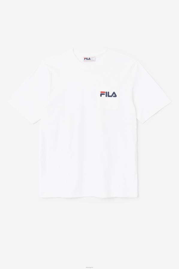 2HNL396 бяло FILA бяла тениска curtis pocket tee fila