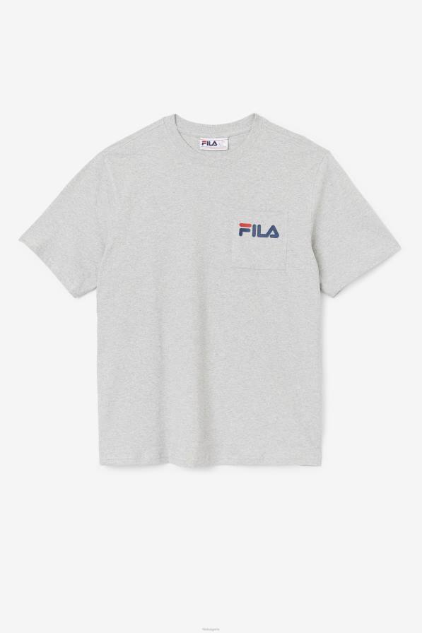 2HNL398 светлосив мергел FILA джобна тениска curtis fila светлосив мергел