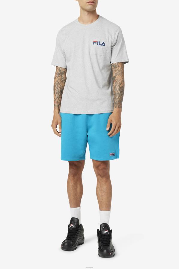 2HNL398 светлосив мергел FILA джобна тениска curtis fila светлосив мергел