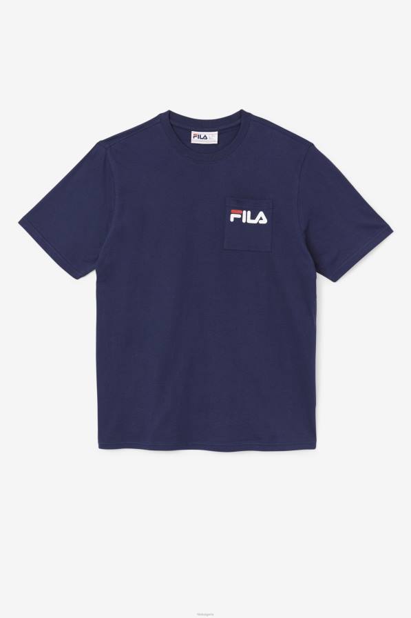 2HNL399 бушлат FILA тениска с джоб от peacoat fila curtis