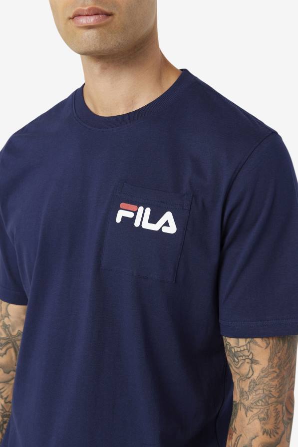 2HNL399 бушлат FILA тениска с джоб от peacoat fila curtis