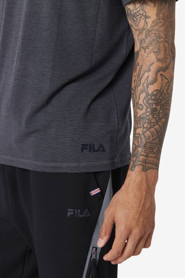 2HNL400 черен пирен FILA тениска fila black heather