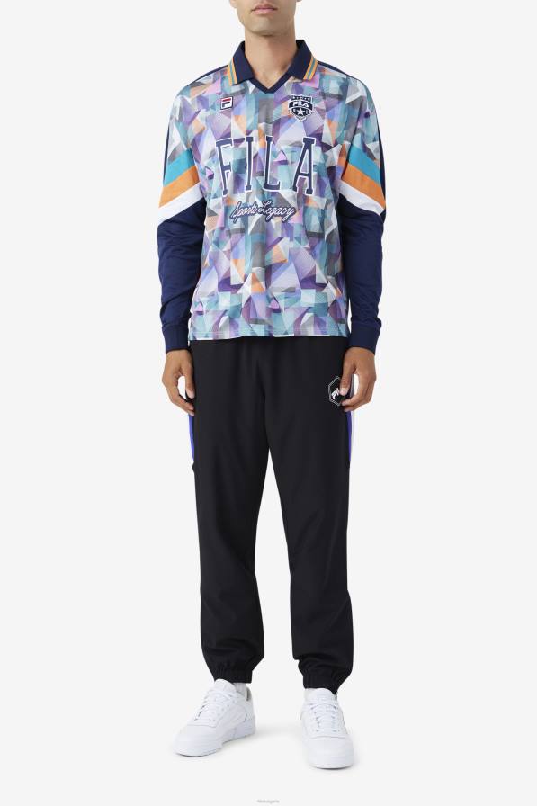 2HNL404 морско/синьо/мандарина/бяло FILA kay вратарска фланелка fila тъмно/синьо/мандарина/бяло