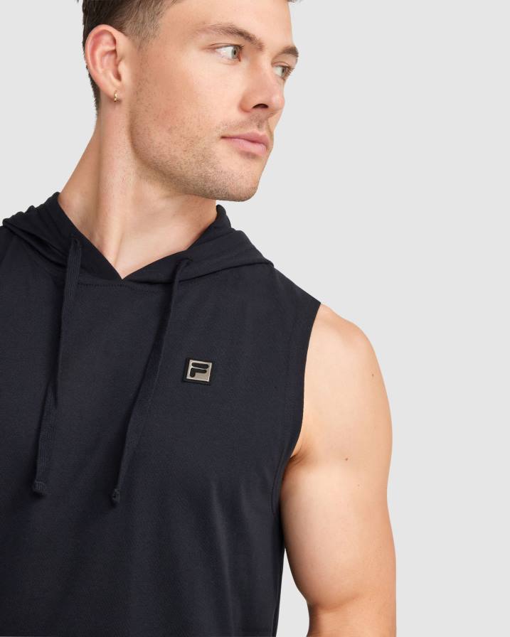 2HNL2426 черен FILA мъжки blake hoody потник fila black