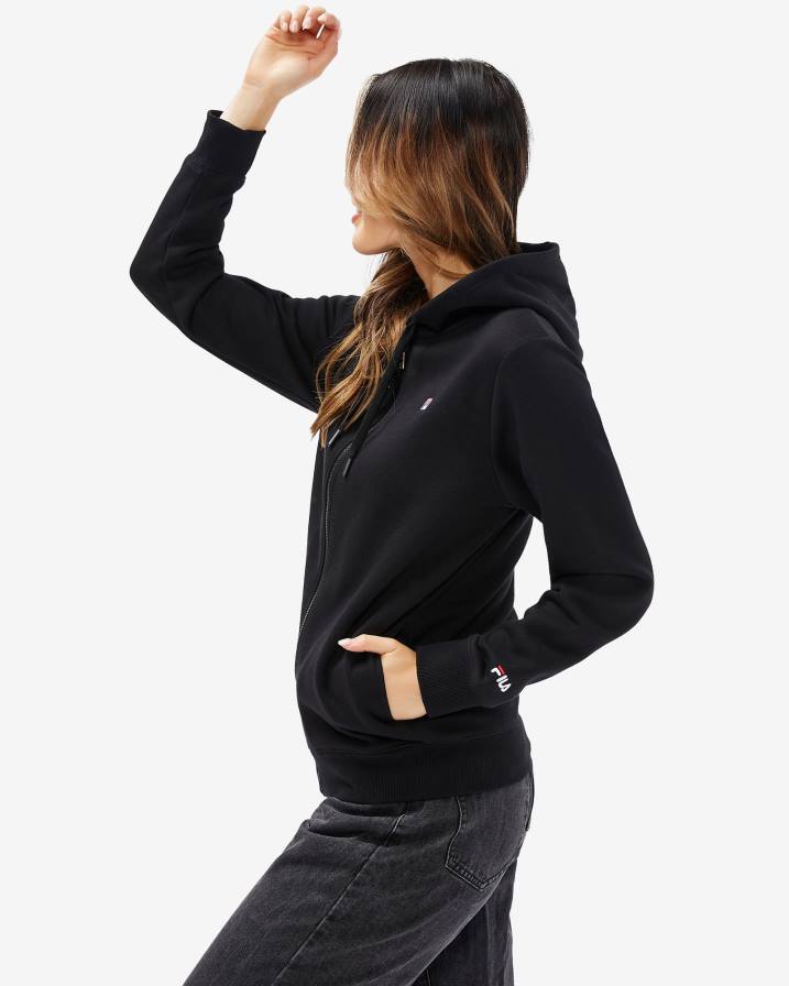 2HNL2644 черен FILA fila черна унисекс значка 2.0 качулка с цип