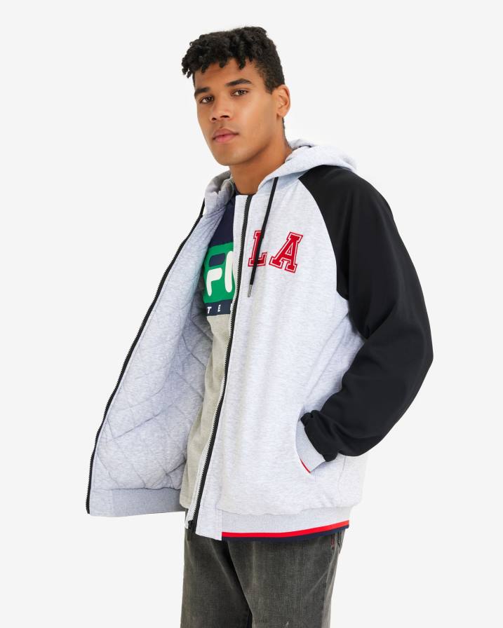 2HNL2648 светлосив мергел FILA мъжко яке luis fila светло сиво мраморно