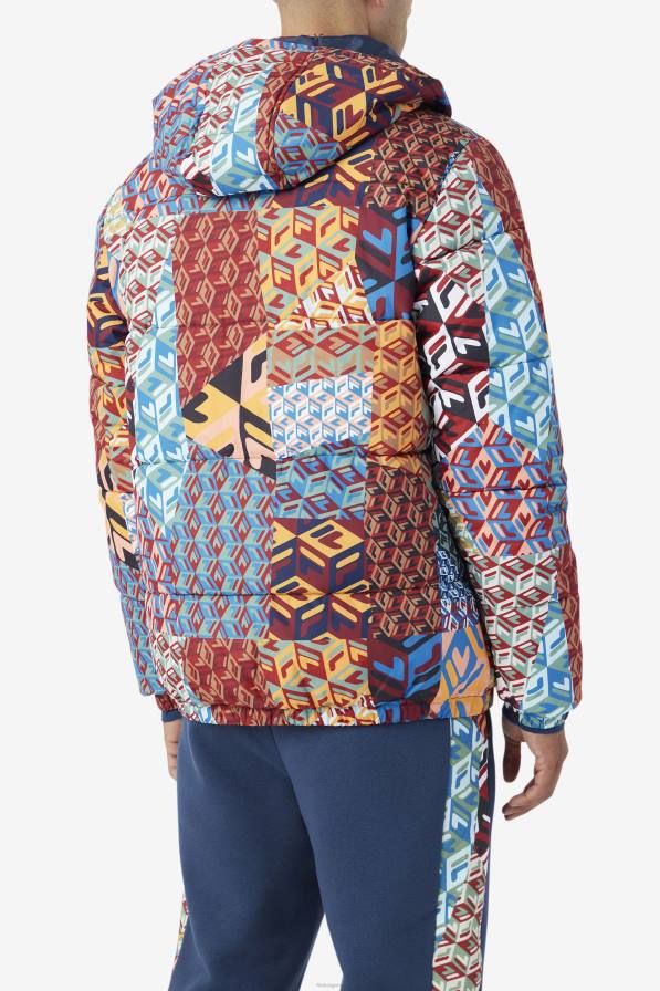 2HNL770 океан/жълто/бяло FILA пухено яке vostok fila ocean/жълто/бяло