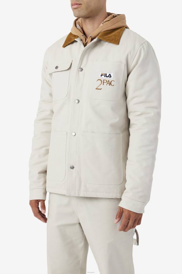2HNL775 гълъбово/бронзово кафяво FILA fila 2pac яке гълъбово/бронзово кафяво
