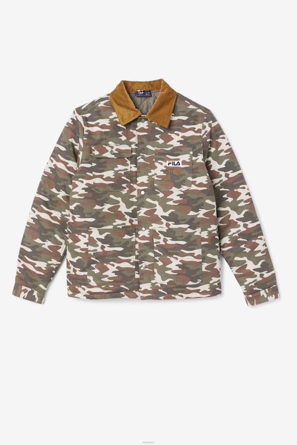 2HNL776 камуфлажен печат/бронзово кафяво FILA 2pac яке fila camo print/бронзово кафяво