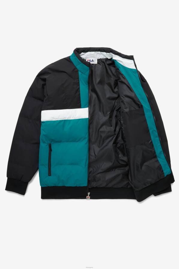 2HNL785 черно/харбър синьо/бяло FILA fausto ски яке черно/харбър синьо/бяло fila