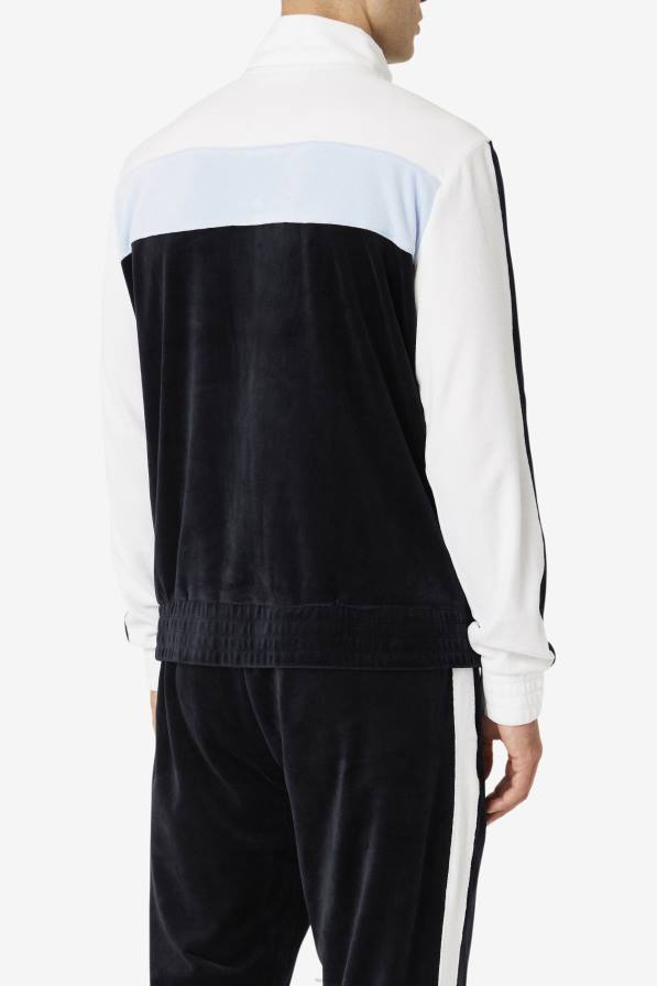 2HNL822 черно/бяло/небесен път FILA черно/бяло/skyway brice велур яке fila