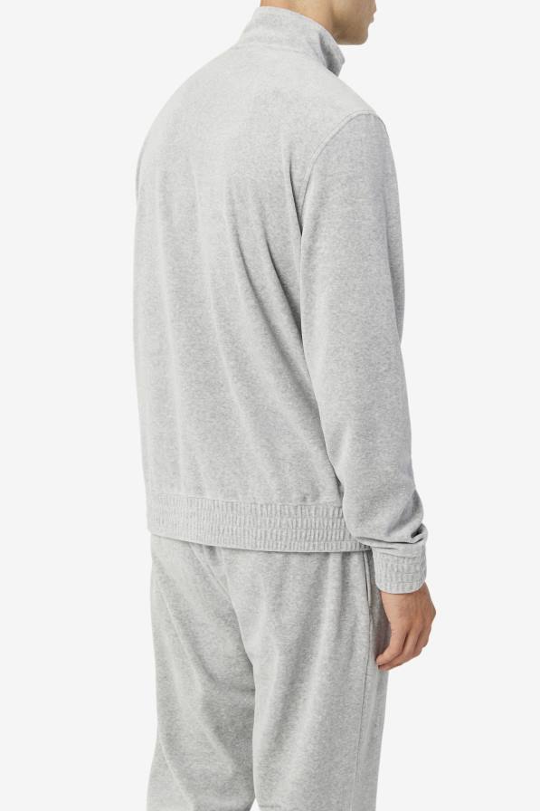 2HNL827 хедър сиво FILA o-fit велурено яке хедър сиво фила