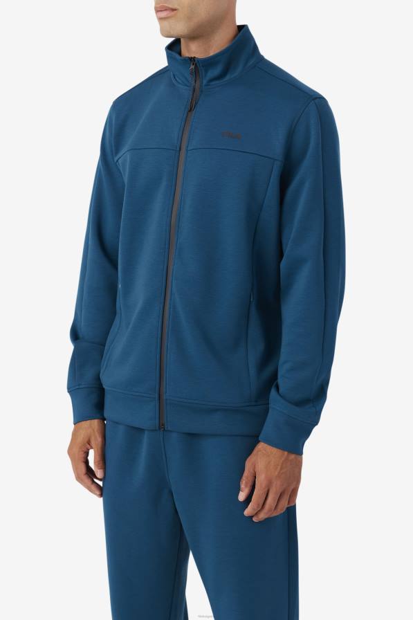 2HNL872 майолика синьо/черно FILA gonal яке с цип фила майолика синьо/черно