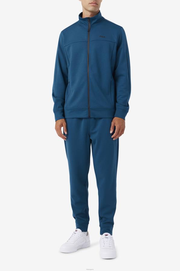 2HNL872 майолика синьо/черно FILA gonal яке с цип фила майолика синьо/черно