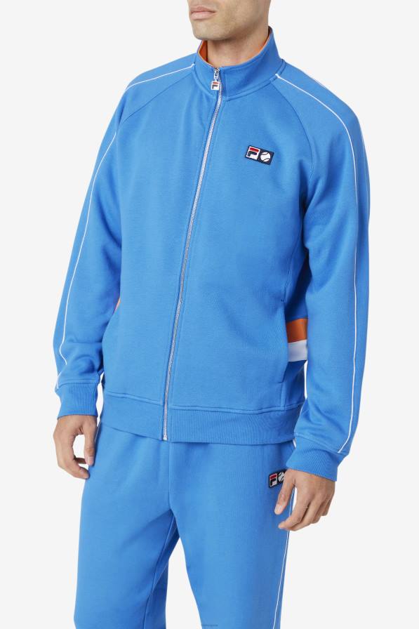 2HNL876 силна синя/бяла/коралова роза FILA силно синьо/бяло/коралово розово сатон яке fila