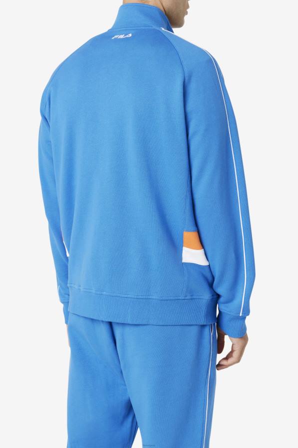 2HNL876 силна синя/бяла/коралова роза FILA силно синьо/бяло/коралово розово сатон яке fila