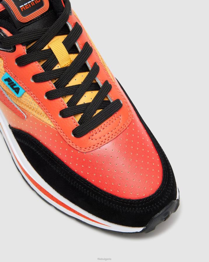 2HNL2700 черно/мандариненочервено/амбиел FILA black/mandarinred/ambyel мъжки renno premium fila
