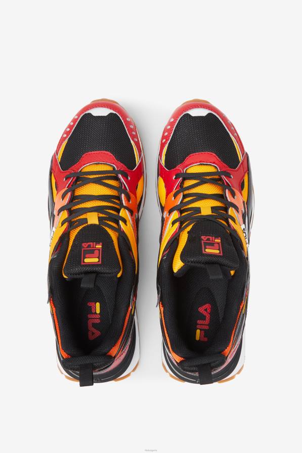 2HNL36 черно/червено/златно FILA черна/червена/златна мъжка санденална фила