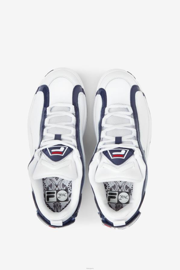 2HNL4 бяло/морско/червено FILA fila бяло/морско/червено Grant Hill 2 ниско x 2pac '96 преиздаване