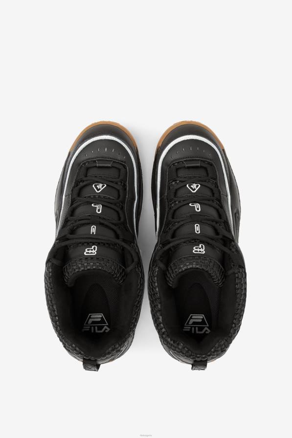 2HNL80 черна/гардения/дъвка FILA грант хил 3 вплетени фила черни/гардения/гума
