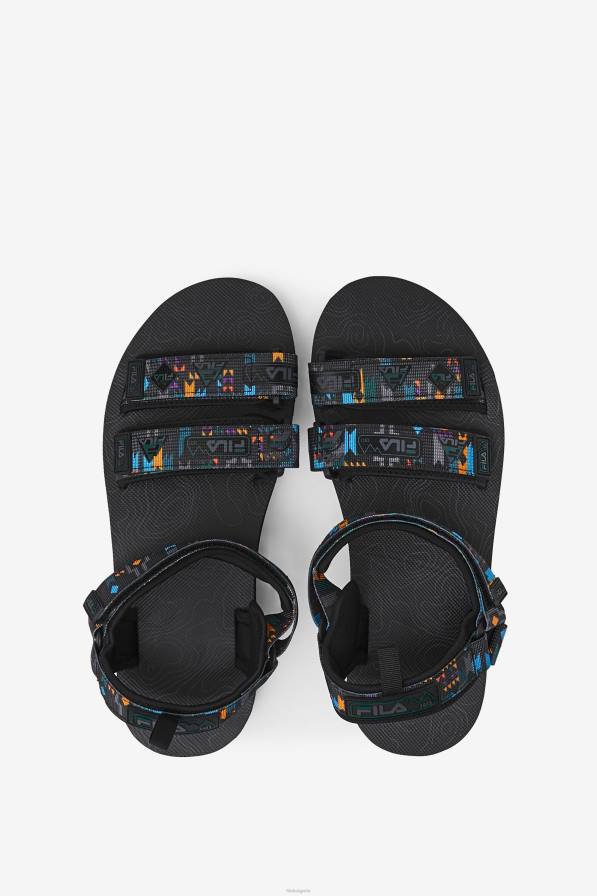 2HNL196 черен/юнски буболечка/шафран FILA fila black/june bug/saffron мъжки дрифтър dns