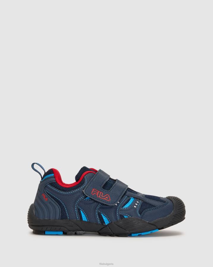 2HNL3049 морско/небесно синьо/червено FILA fila детска каишка Mattia тъмно/небесно синьо/червено