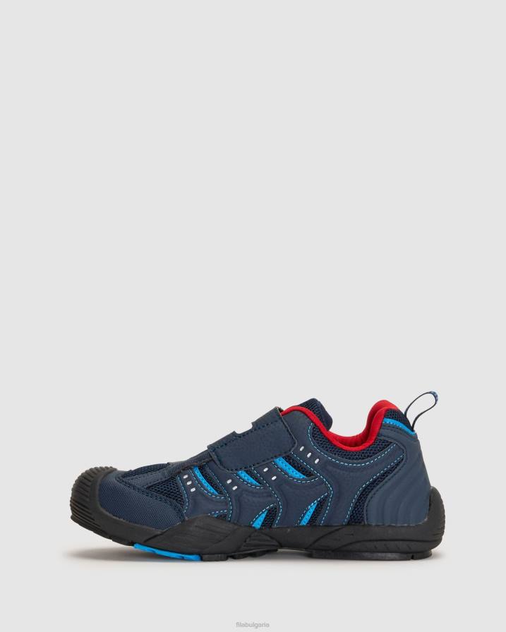 2HNL3049 морско/небесно синьо/червено FILA fila детска каишка Mattia тъмно/небесно синьо/червено